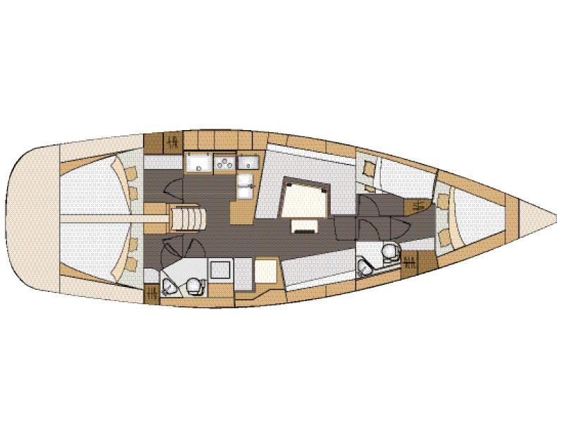 Book yachts online - sailboat - Elan 45 Impression - Amiya - rent