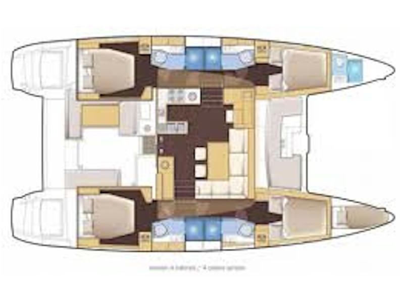 Book yachts online - catamaran - Lagoon 46 - Barchetta VI - rent