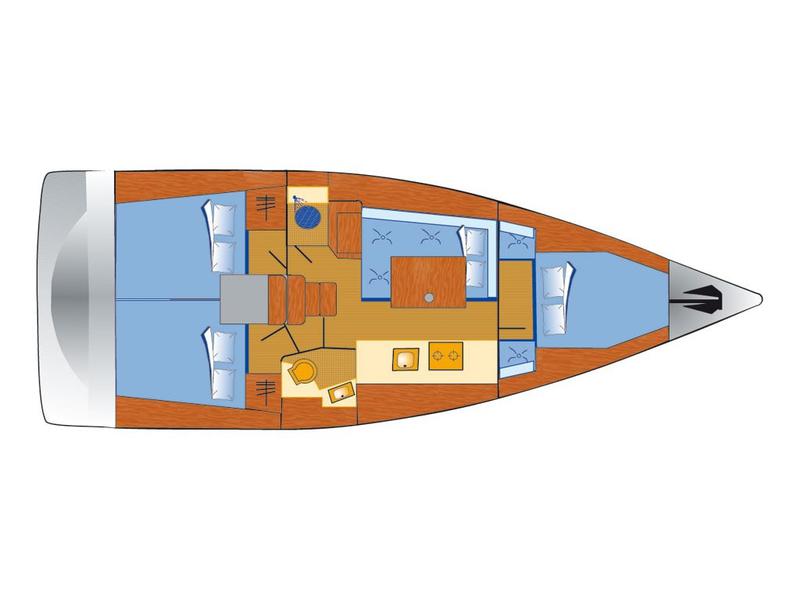 Book yachts online - sailboat - Oceanis 38 - Olli - rent