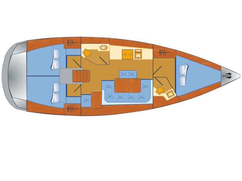 Book yachts online - sailboat - Bavaria Cruiser 41 - Raven - rent