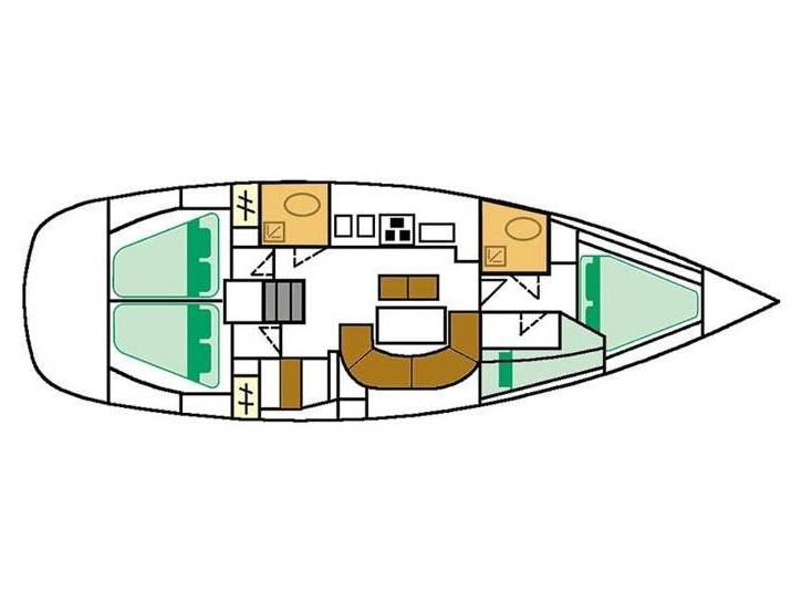 Book yachts online - sailboat - Oceanis 411 Clipper - Erika - rent