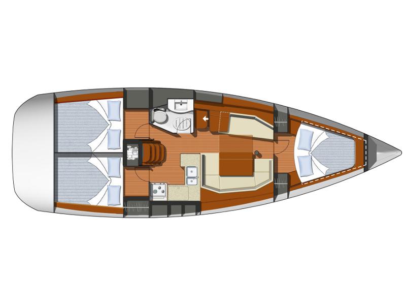 Book yachts online - sailboat - Sun Odyssey 39i - Sonia - rent