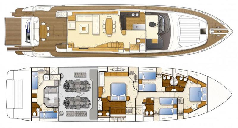 Book yachts online - motorboat - Ferretti 830 - Cipriana - rent