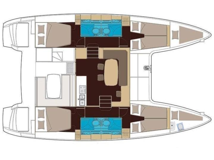 Book yachts online - catamaran - Lagoon 400 - Aurora - rent
