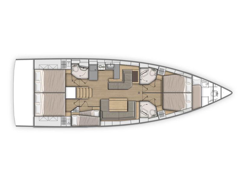 Book yachts online - sailboat - Oceanis 51.1 - Avocado - rent