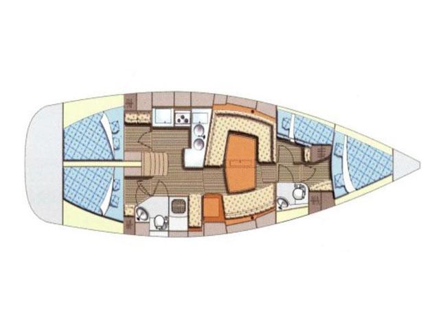 Book yachts online - sailboat - Elan 434 Impression - Calufra I - rent