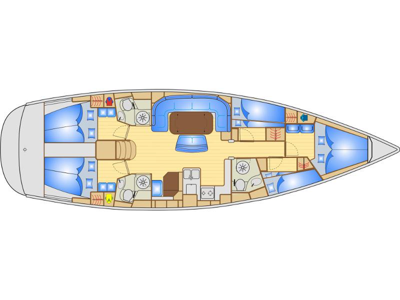 Book yachts online - sailboat - Bavaria 50 - Canelupo - rent