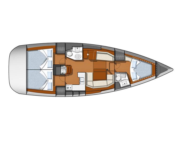 Book yachts online - sailboat - Sun Odyssey 42DS - IRENE - rent
