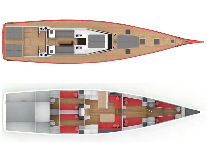 Book yachts online - sailboat - Vismara V71 - Red Carpet - rent