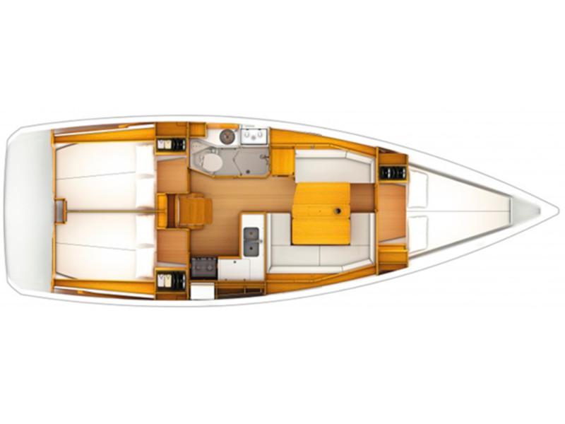 Book yachts online - sailboat - Sun Odyssey 389 - Geneva - rent