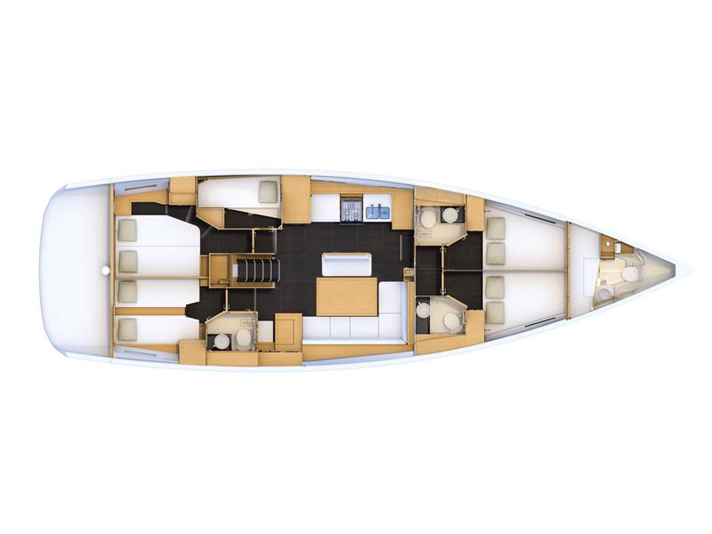 Book yachts online - sailboat - Jeanneau 54 - Erica - rent