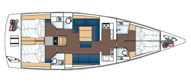 Book yachts online - sailboat - Dufour 500 Grand Large - Nirvana (refit 2020) - rent
