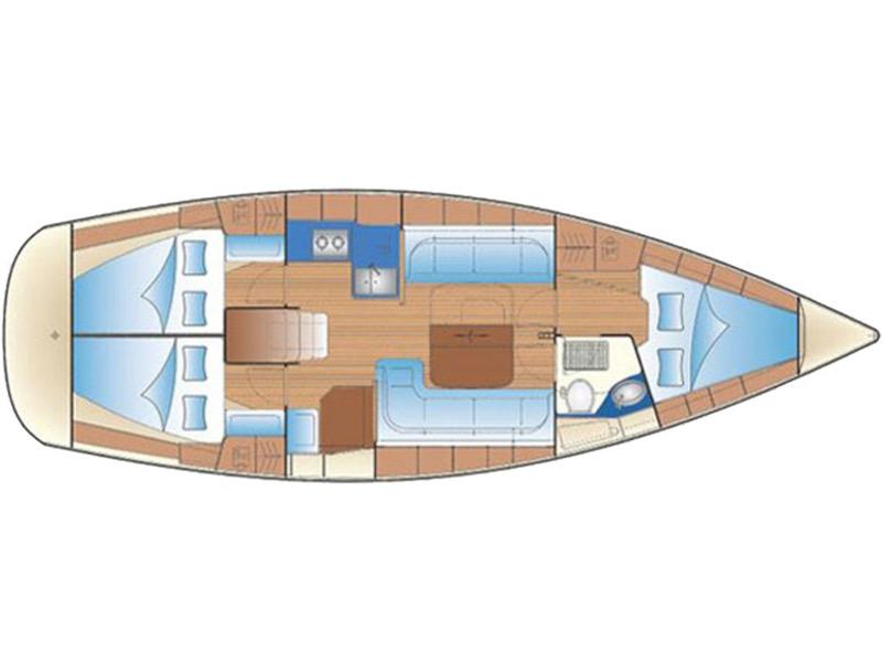 Book yachts online - sailboat - Bavaria 37 Cruiser - Alkmini - rent