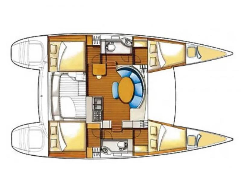 Book yachts online - catamaran - Lagoon 380 S2 - WHY KNOT (1 SUP free of charge) - rent
