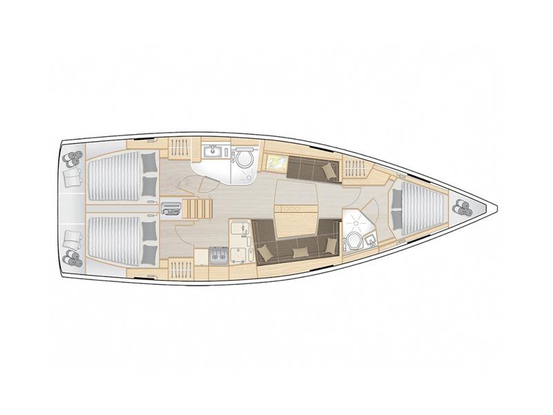 Book yachts online - sailboat - Hanse 418 - DAFNE (generator, watermaker, teak cockpit, gas BBQ) - rent