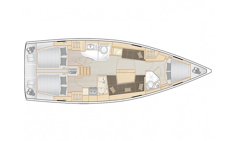 Book yachts online - sailboat - Hanse 418 - EUGENE (generator, watermaker, teak cockpit, gas BBQ) - rent