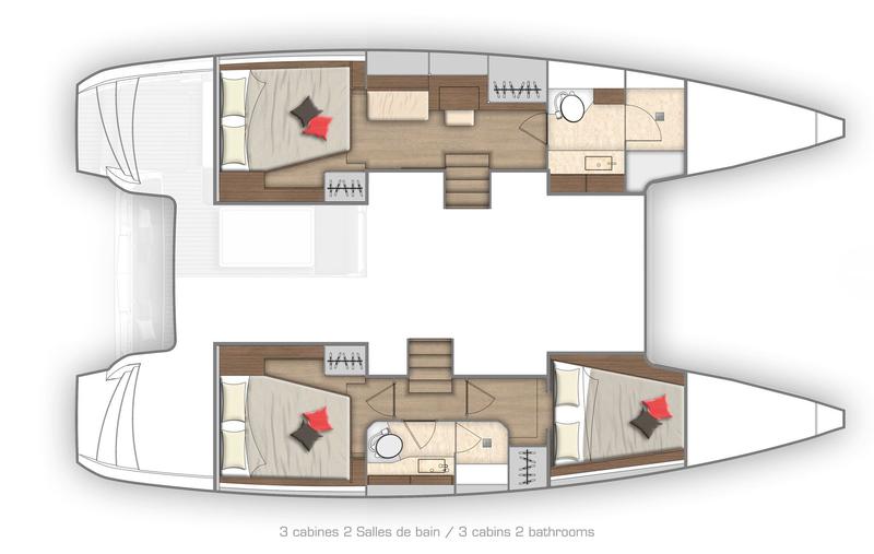 Book yachts online - catamaran - Lagoon 40 Owner Version - Lubina - rent