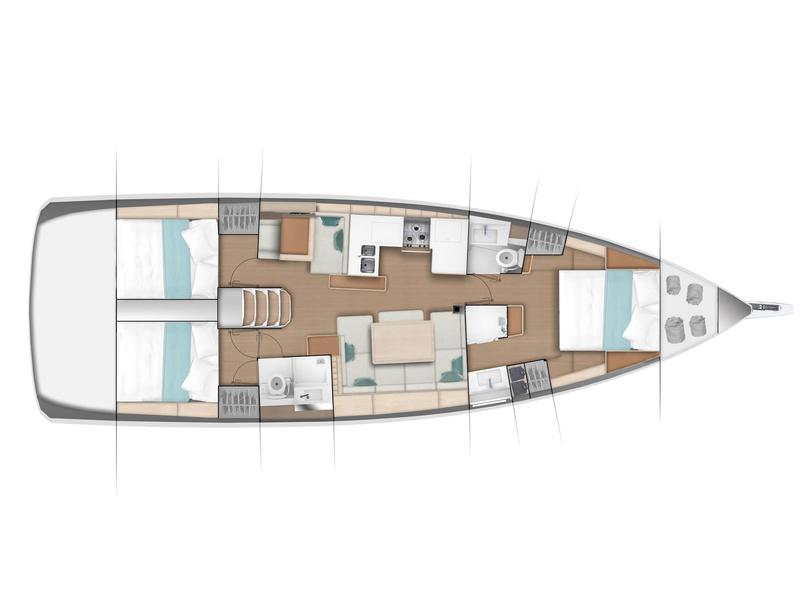 Book yachts online - sailboat - Sun Odyssey 410 - Evelina - rent