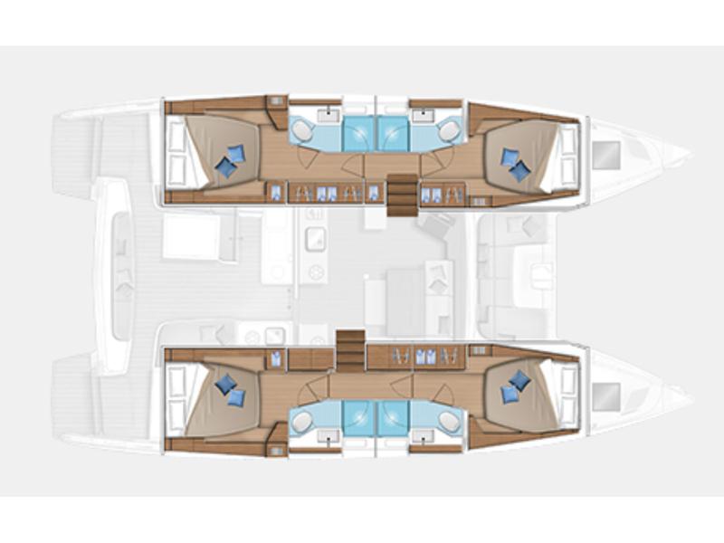 Book yachts online - catamaran - Lagoon 46 - Sonia - rent