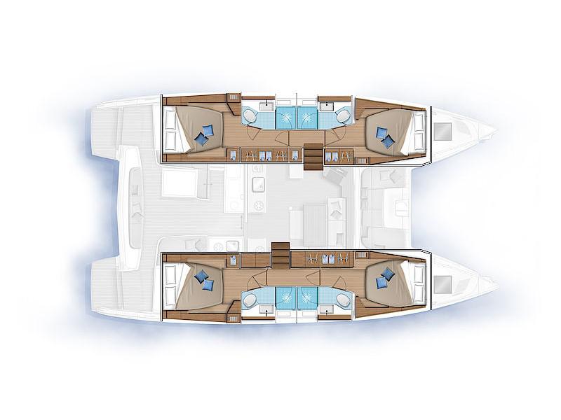 Book yachts online - catamaran - Lagoon 46 New Horizons - New Horizons - rent