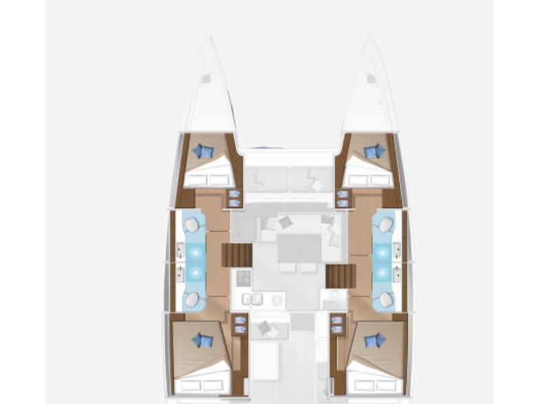 Book yachts online - catamaran - Lagoon 40 - TWILIGHT - rent