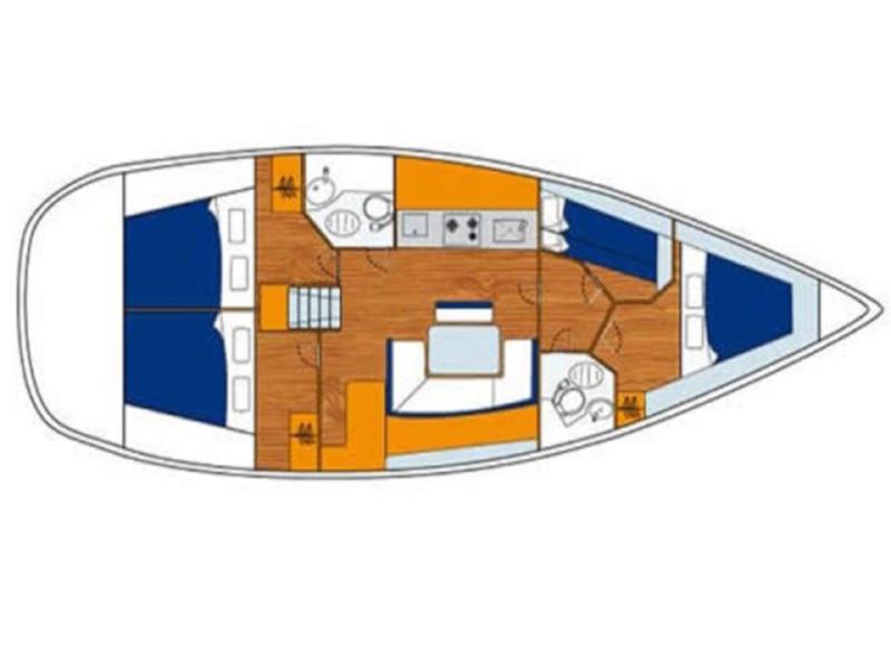 Book yachts online - sailboat - Cyclades 43.4 - Zephyros - rent