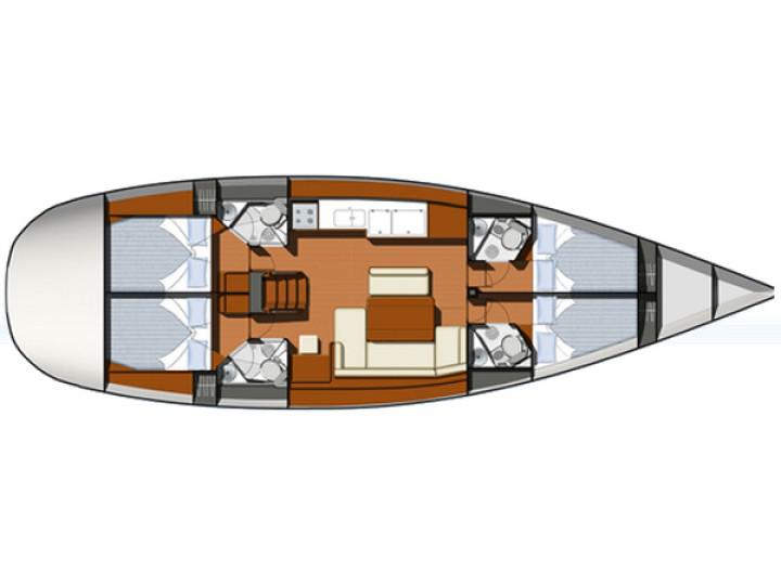Book yachts online - sailboat - Sun Odyssey 49i - Mirta - rent