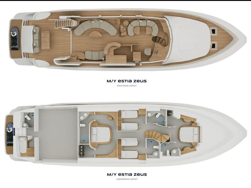 Book yachts online - motorboat - Azimut 74 Solar - Estia Zeus - rent