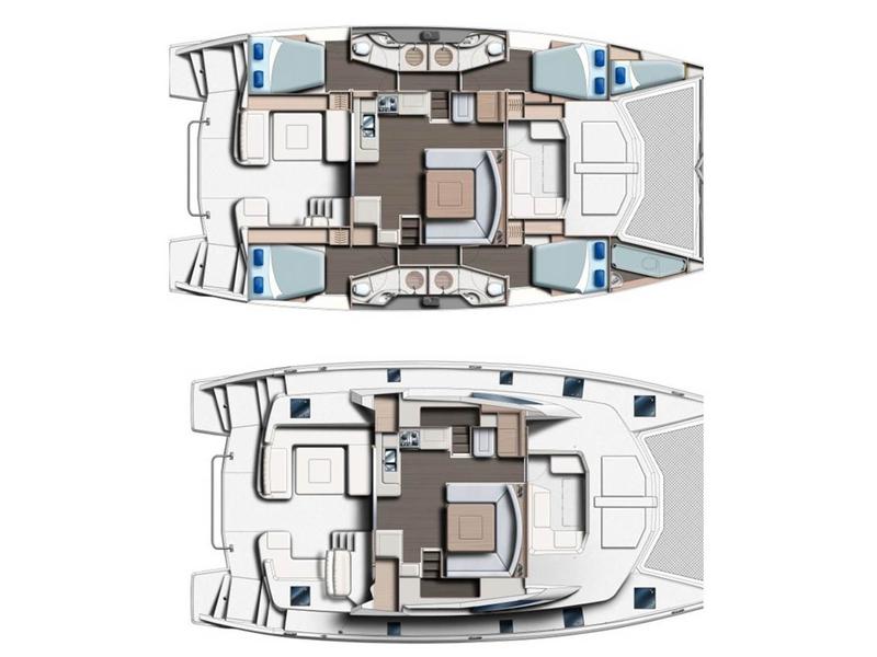Book yachts online - catamaran - Leopard 48 - Sunday Kinga - rent