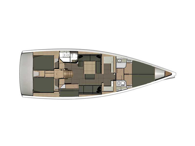 Book yachts online - sailboat - Dufour 500 Grand Large - Andante - rent