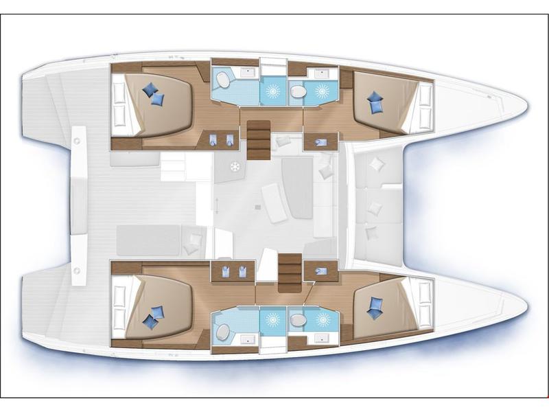 Book yachts online - catamaran - Lagoon 42 - HeyBlue - rent