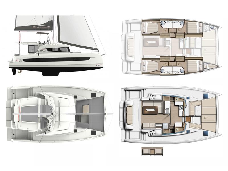 Book yachts online - catamaran - Bali 4.2 - Pisces - rent