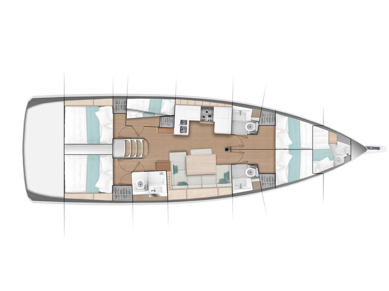 Book yachts online - sailboat - Sun Odyssey 490 - Oracle - rent