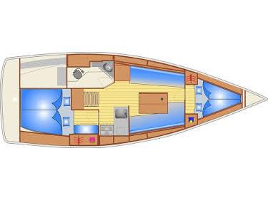 Book yachts online - sailboat - Bavaria Cruiser 32 - CESSAR - rent