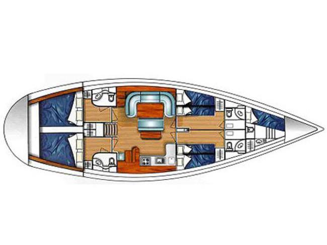 Book yachts online - sailboat - Ocean Star 51.2 - Hermes - rent