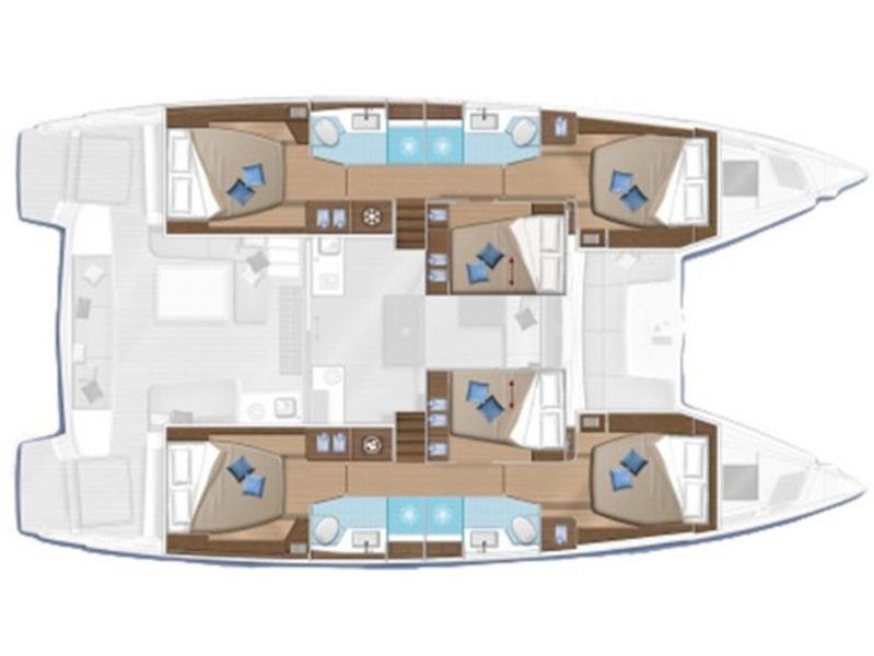 Book yachts online - catamaran - Lagoon 50 - Sophia - rent