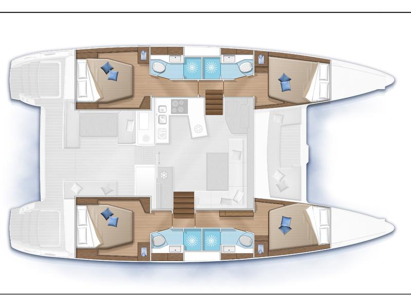 Book yachts online - catamaran - Lagoon 450  Fly - Albachiara - rent