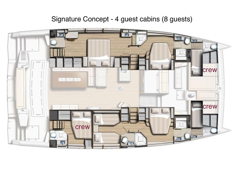 Book yachts online - catamaran - Bali 5.4 (8 berths) - Signature Concept - rent