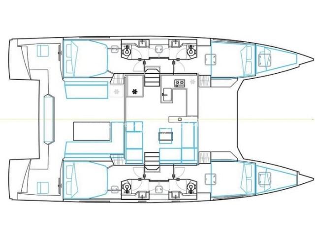 Book yachts online - catamaran - Nautitech 46 Fly - Cabrio - rent