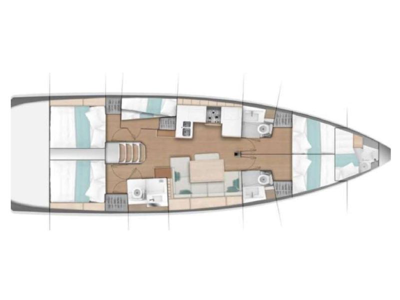 Book yachts online - sailboat - Sun Odyssey 490 - Aurora - rent