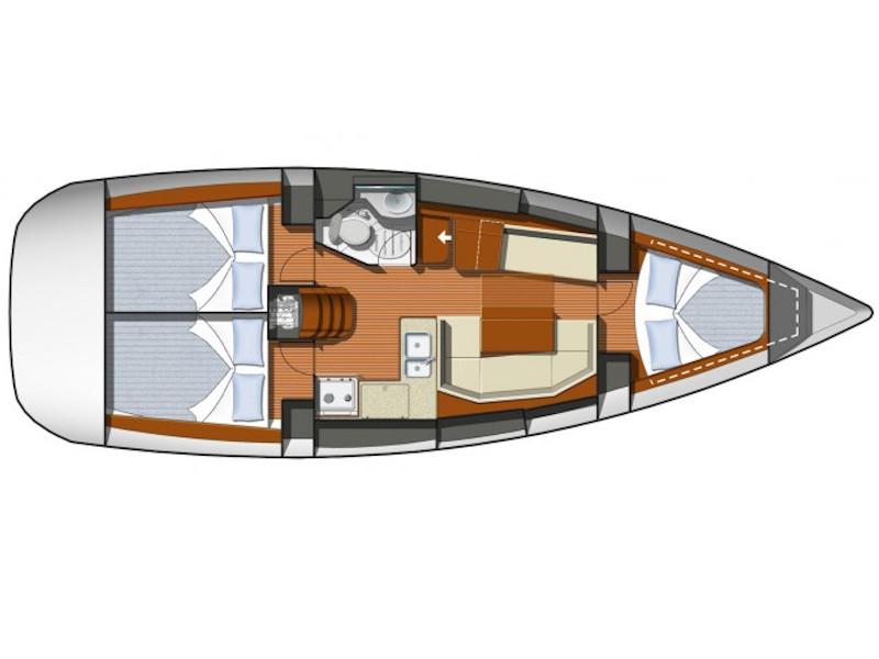 Book yachts online - sailboat - Sun Odyssey 35 - Nicolas I - rent