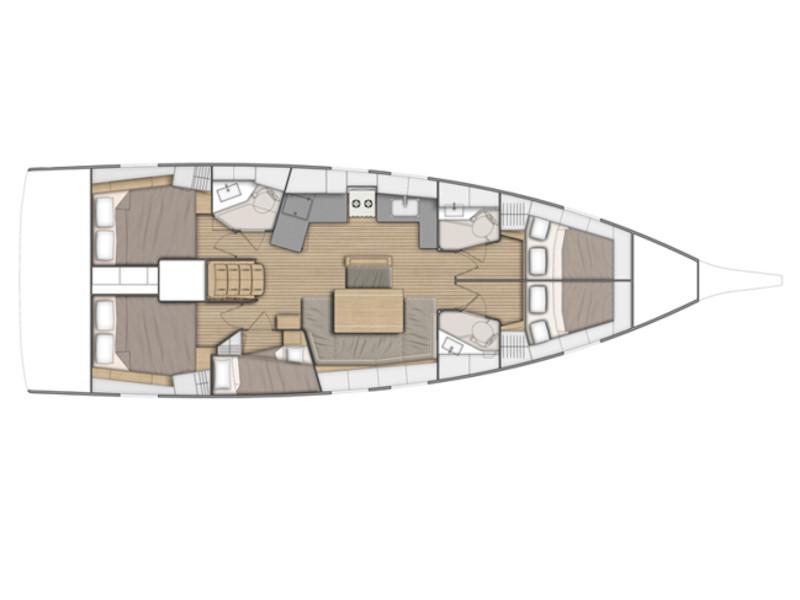 Book yachts online - sailboat - Oceanis 46.1 - KOS 46.2 - rent