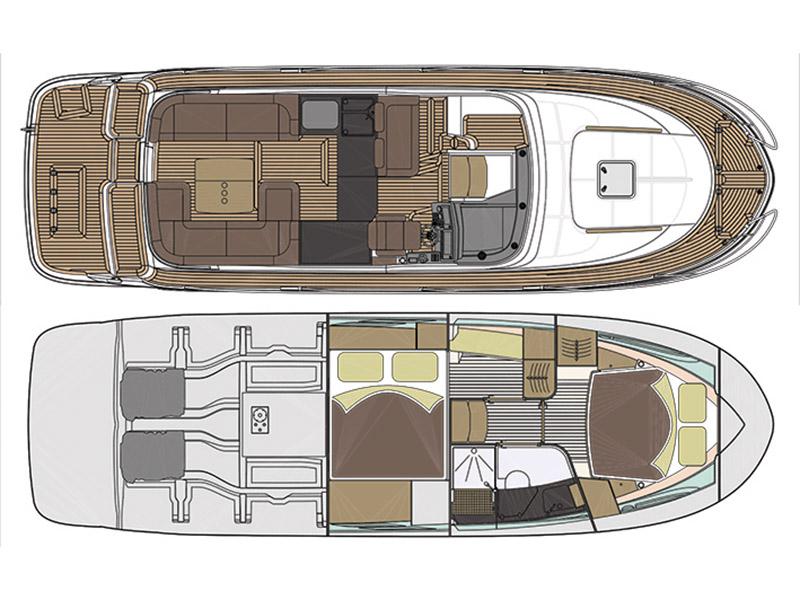 Book yachts online - motorboat - Marex 360 Cabriolet Cruiser - True North - rent