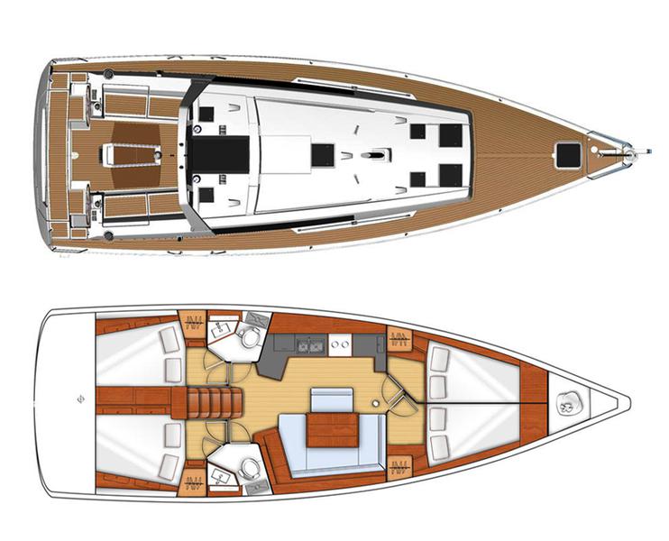 Book yachts online - sailboat - Oceanis 45 - Neška II  - rent