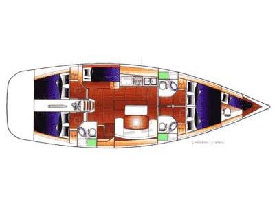 Book yachts online - sailboat - Cyclades 50.5 - Triton - rent