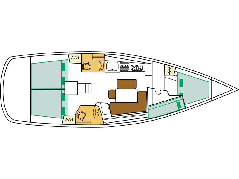 Book yachts online - sailboat - Oceanis 43 - MOJITO - rent