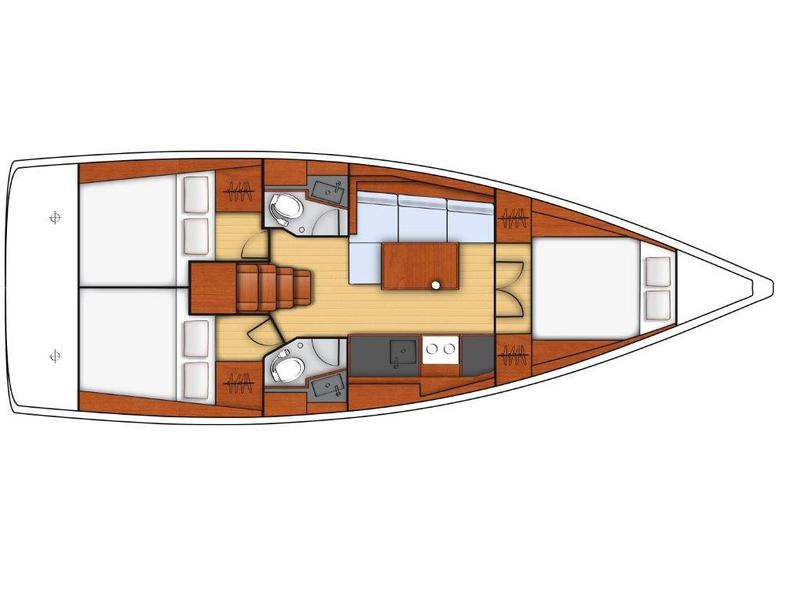 Book yachts online - sailboat - OCEANIS 38.1 BT - AURA - rent