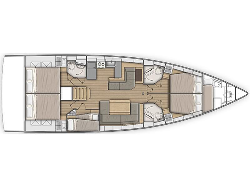 Book yachts online - sailboat - OCEANIS 51.1 BT (20) - PEARL DREAMS - rent