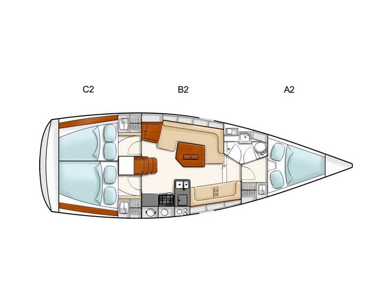 Book yachts online - sailboat - HANSE 350 - IVANA - rent