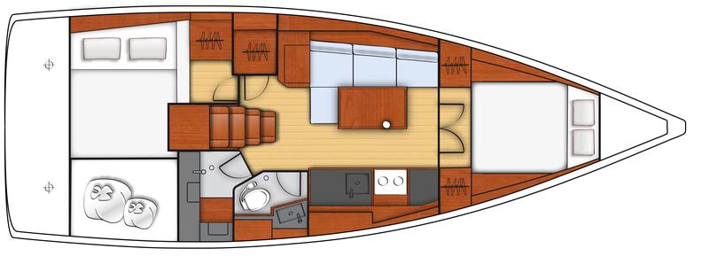 Book yachts online - sailboat - Oceanis 38.1 - Dancefloor - rent